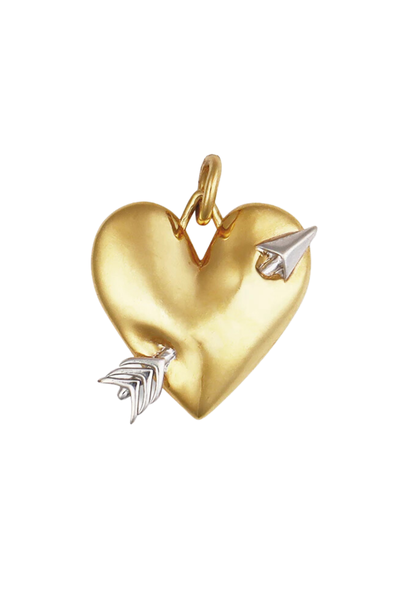 Puffy Heart with Arrow Charm