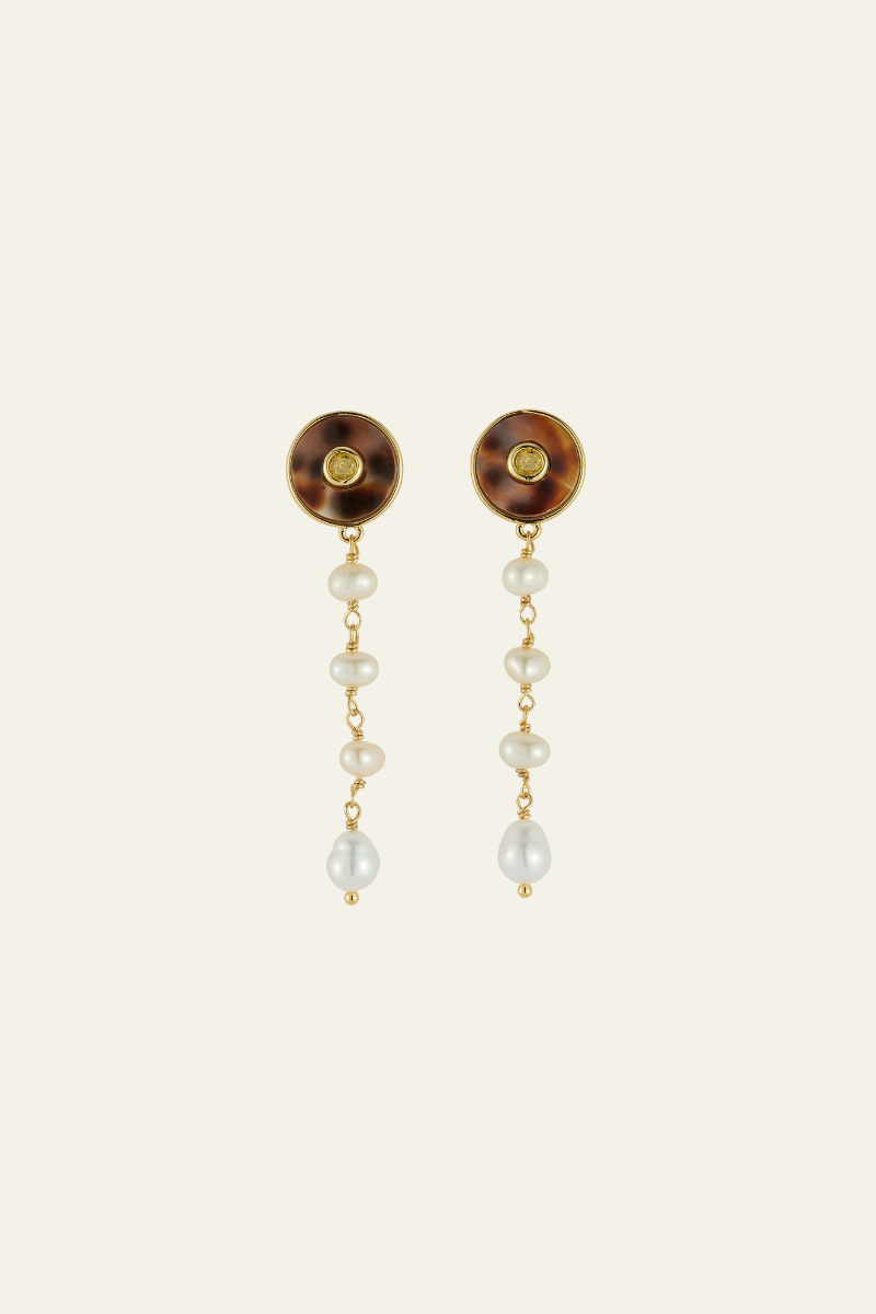 Calvi Pearl Drop Earrings