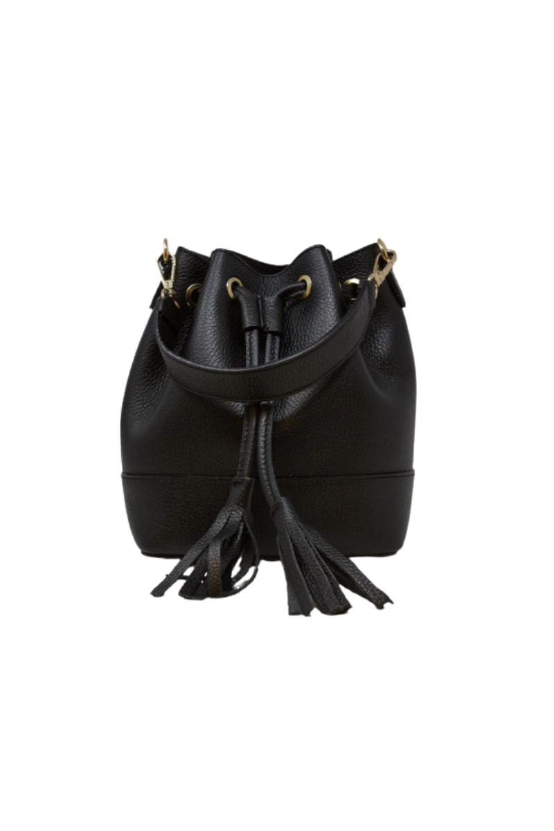 Genuine Italian Leather Bucket Bag