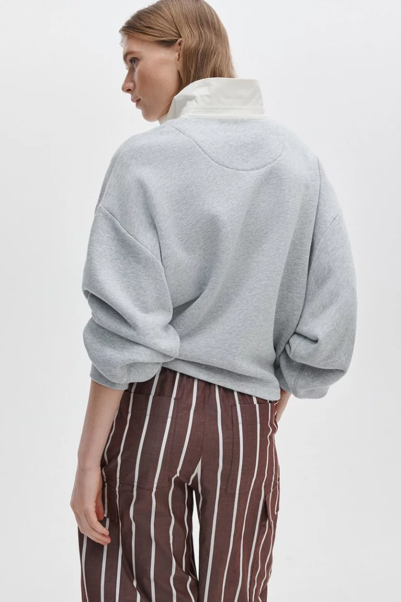 Vintage Terry Oversized Polo Sweatshirt