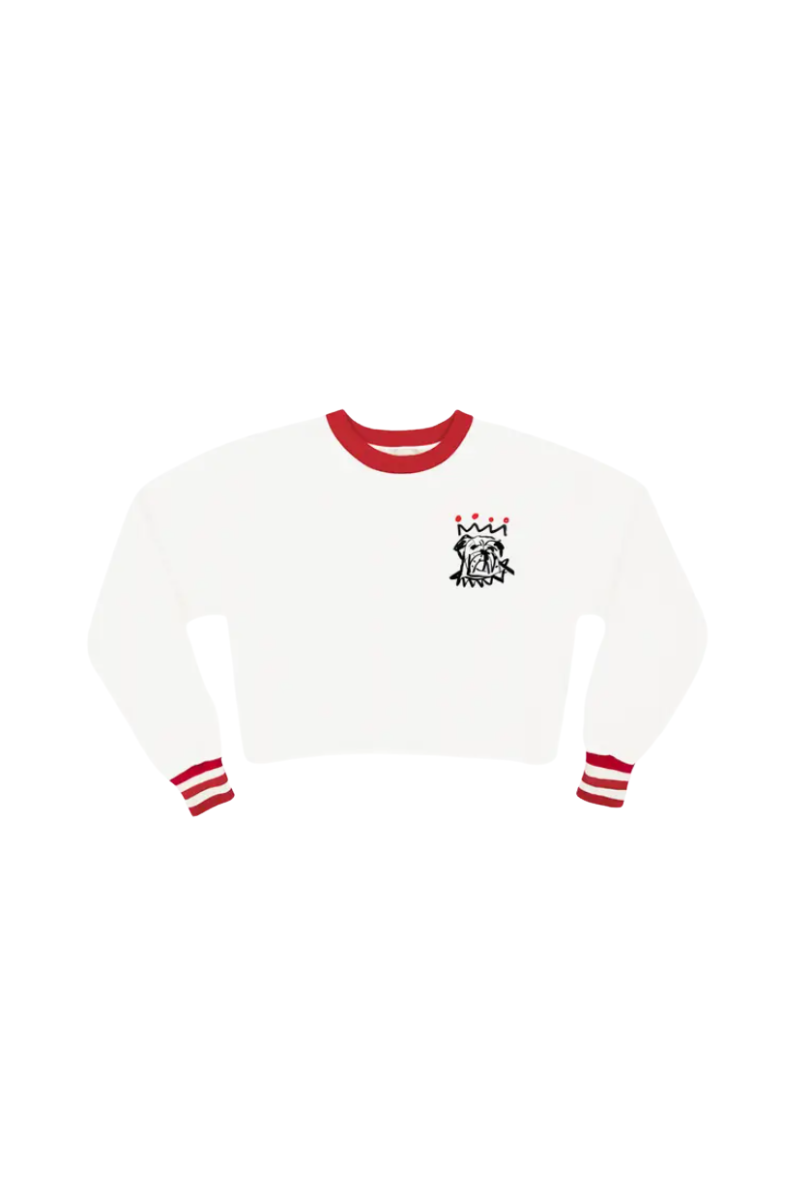 The Red X Black Ladies Varsity Sweatshirt