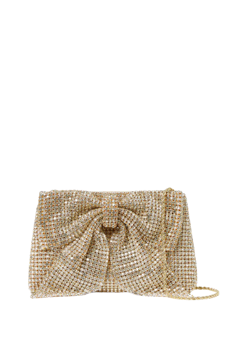 Jolene Diamanté Bow Clutch