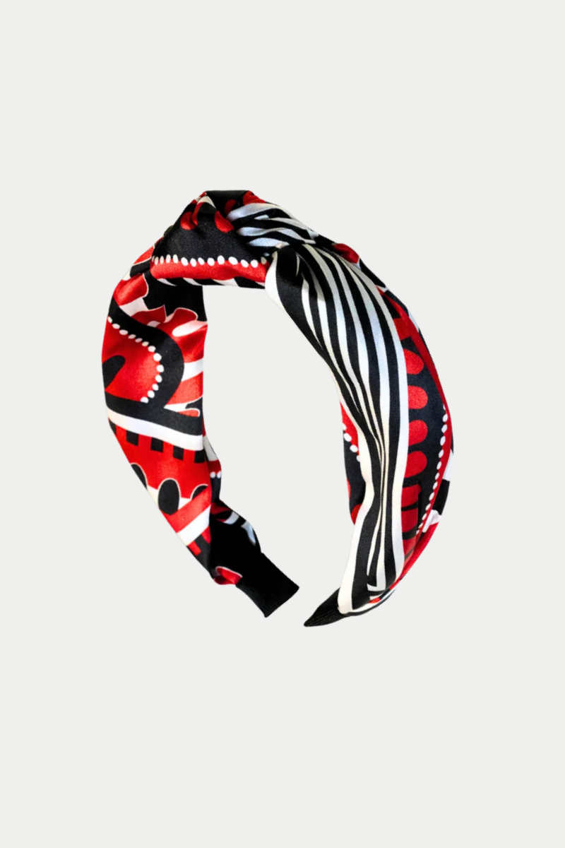 The Taylor Game Day Headbands: Red + Black