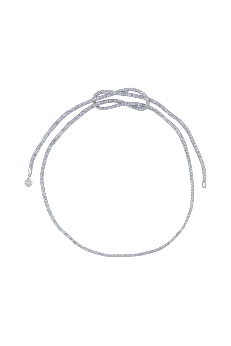 Silver Lurex Necklace Cord