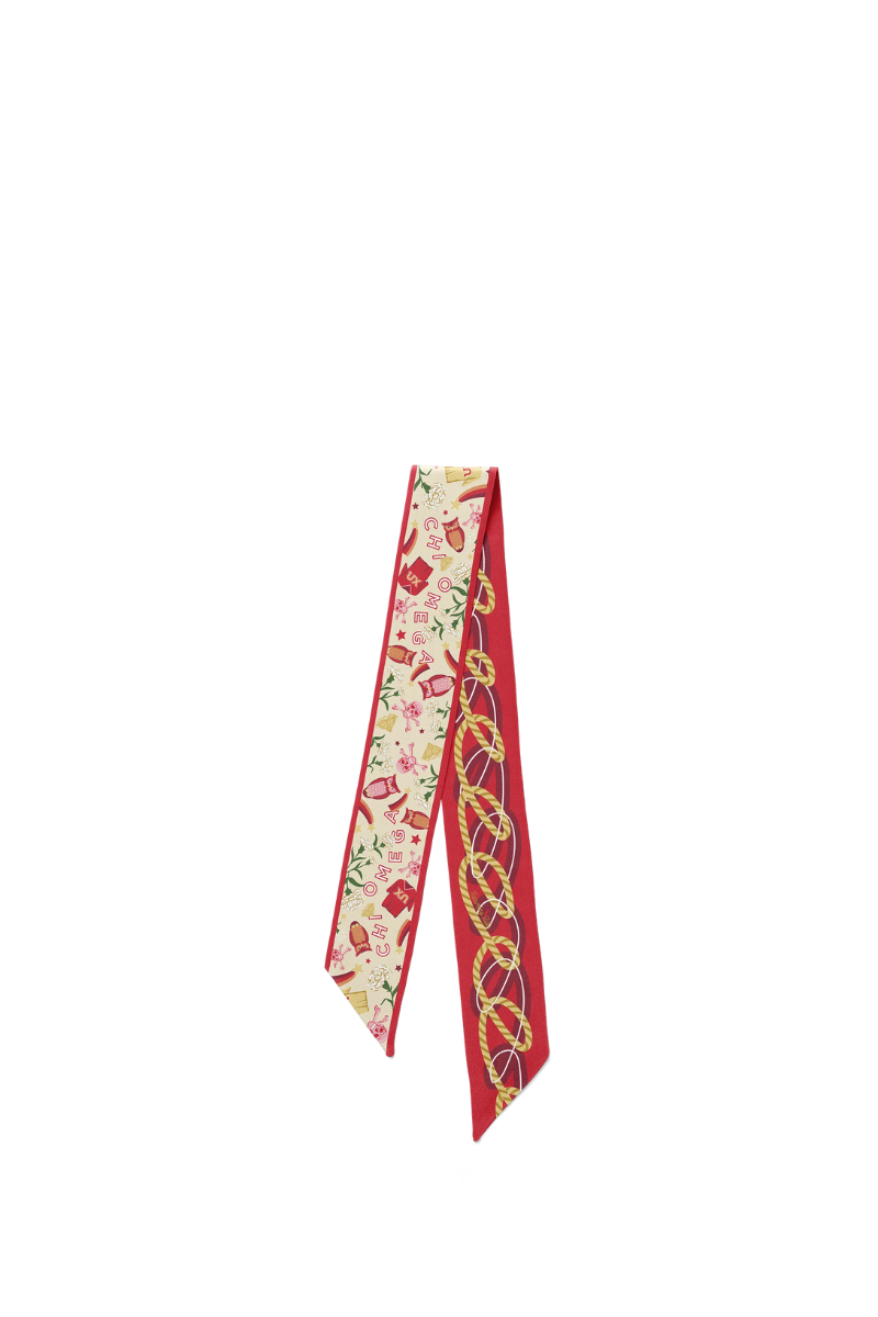 Chi Omega Twilly Scarf