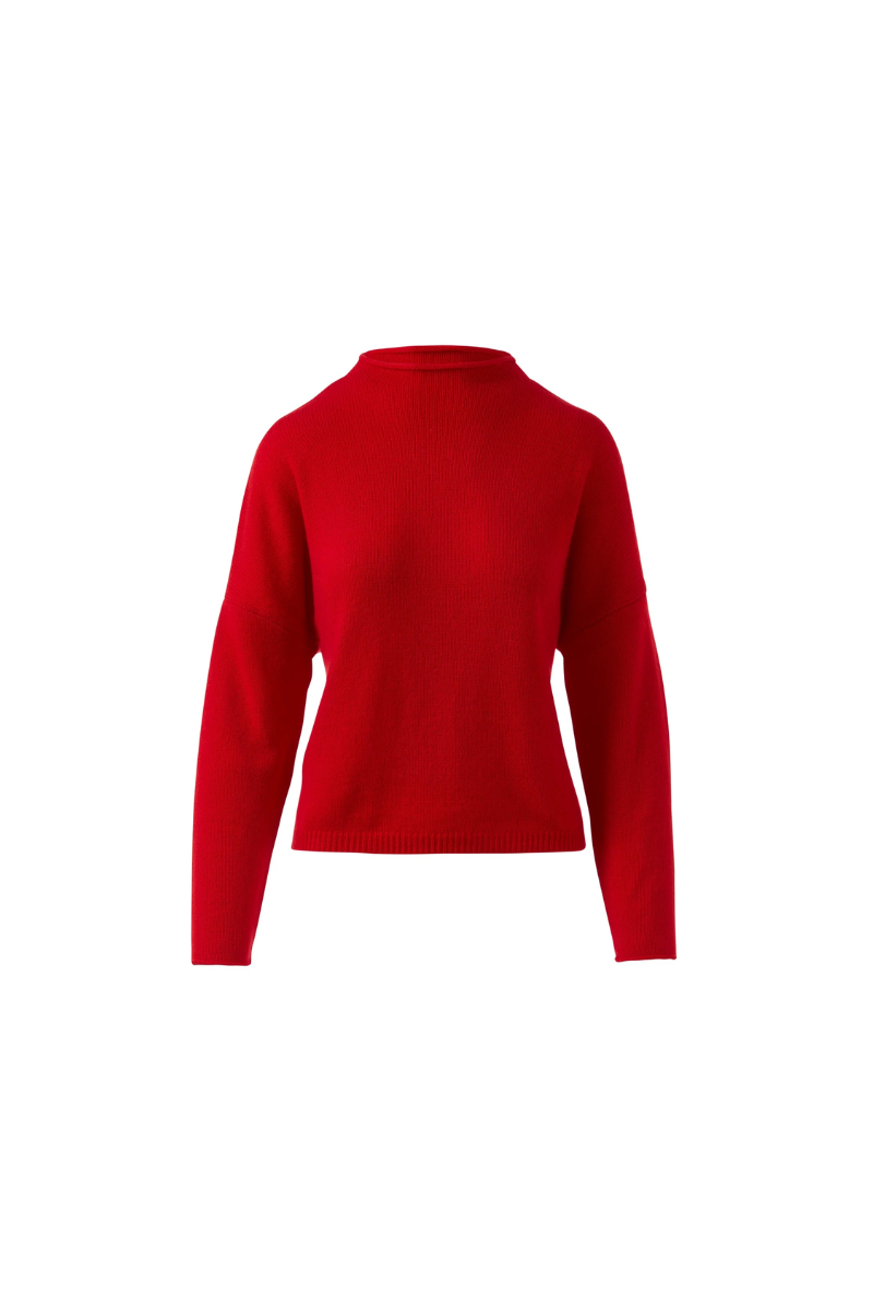 Slouchy Roll Trim Pullover
