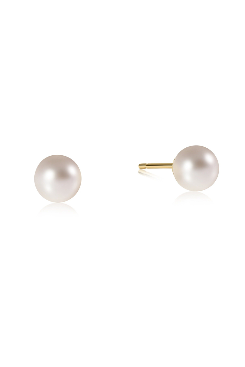 Classic 6mm Ball Stud Pearl