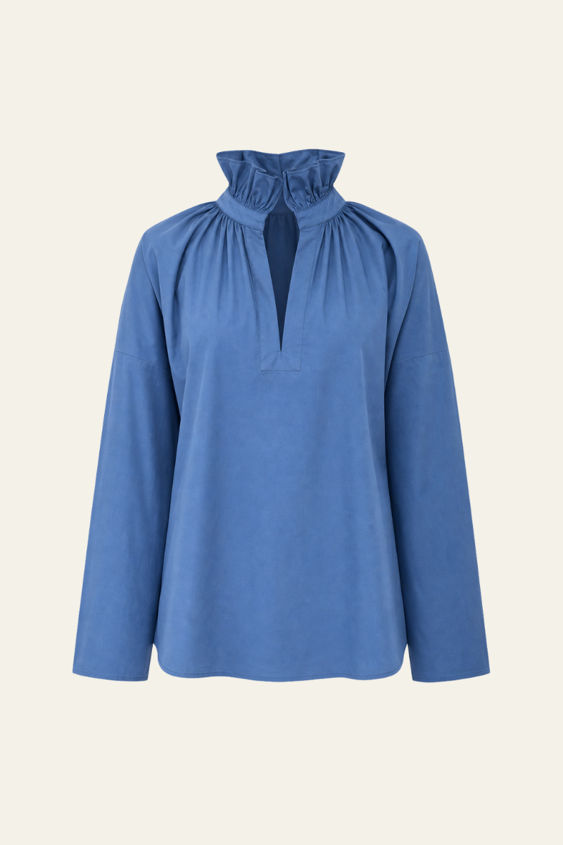 Vicki Long Sleeve Top Luminous Blue
