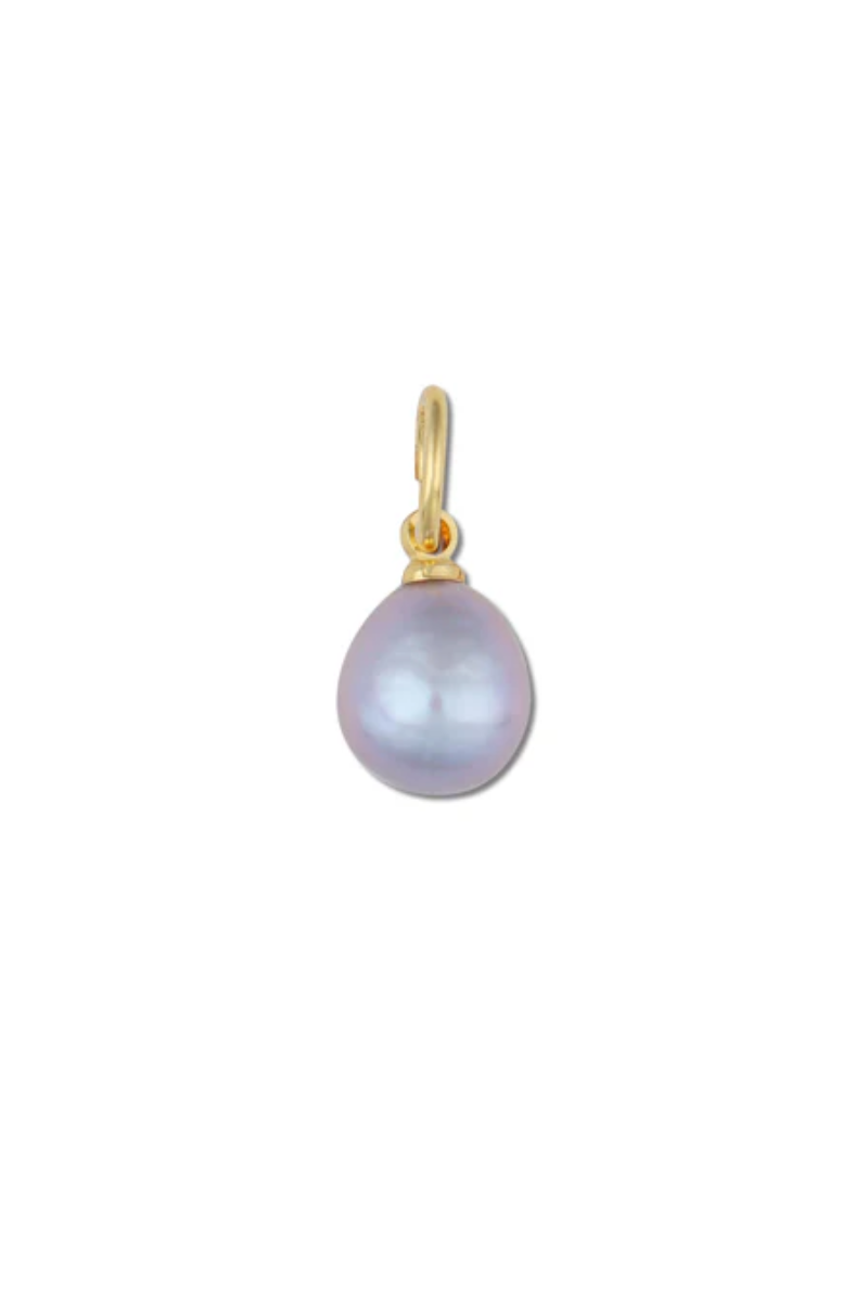 Gray Cloud Pearl Charm