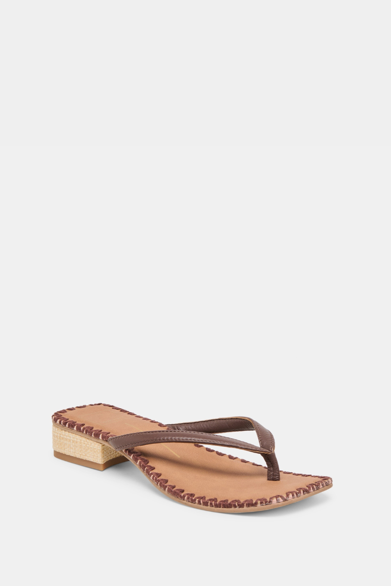 Barty Sandals Dark Brown Leather