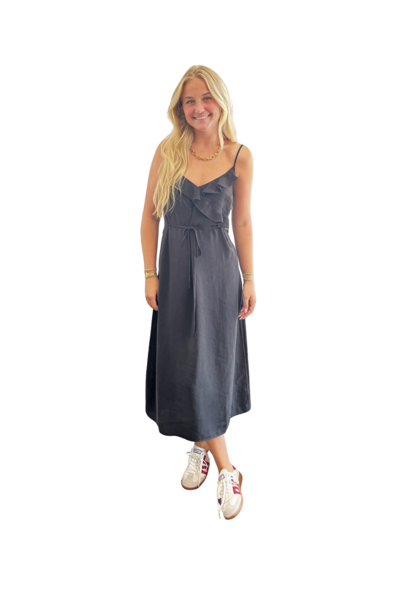 Ruffle Cami Midi Dress