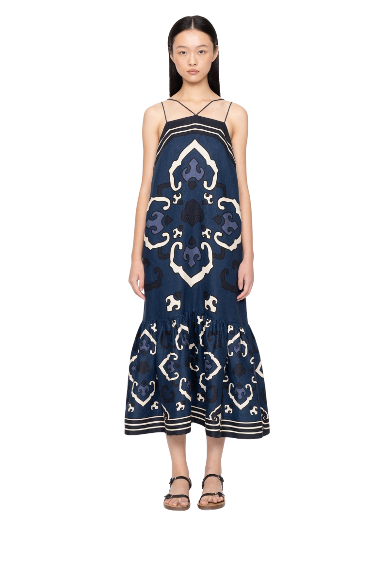 Blaise Print Spaghetti Strap Dress