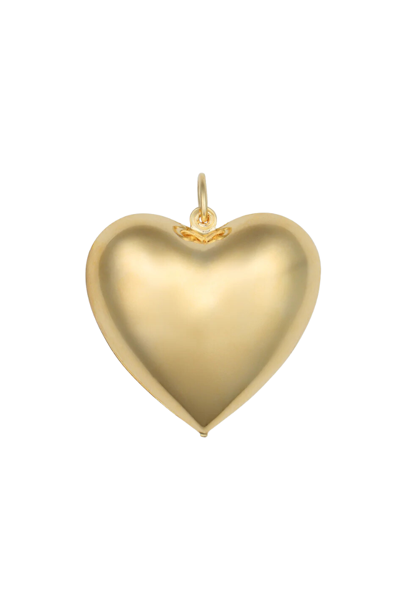 Large Puffy Heart Charm