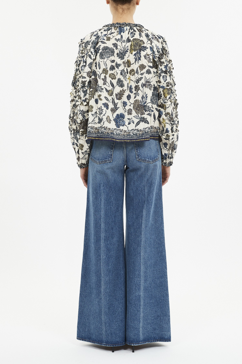 Azrou Cotton Long Sleeve Blouse