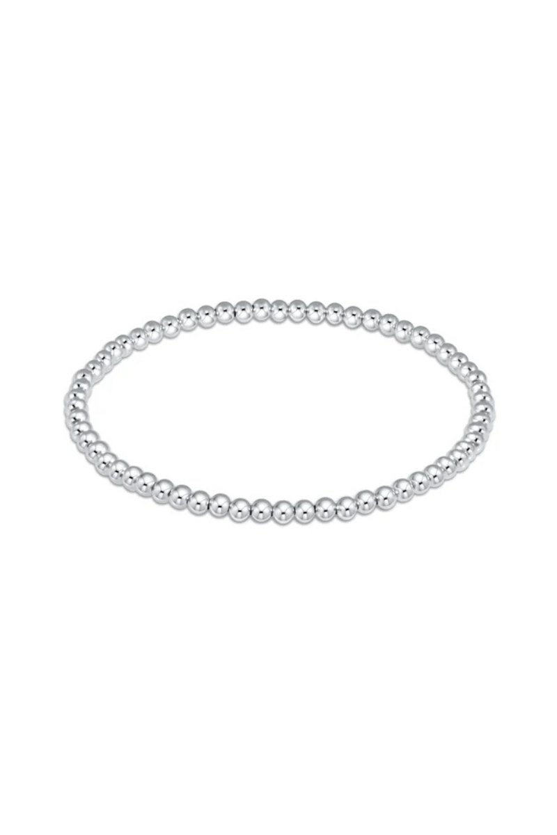 EXTENDS Classic Sterling 3mm Bead Bracelet