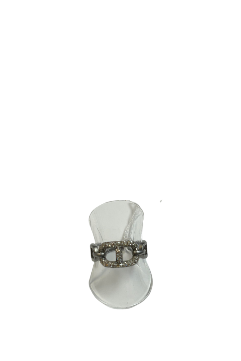 Matte/Pave Horse Bit Ring VR158