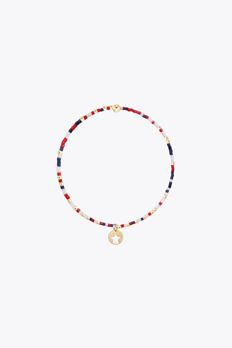 Extends Hope Unwritten Bracelet - Firecracker - Star Small Gold Disc