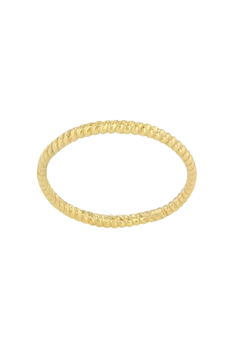 Golden Twist Twilly Ring