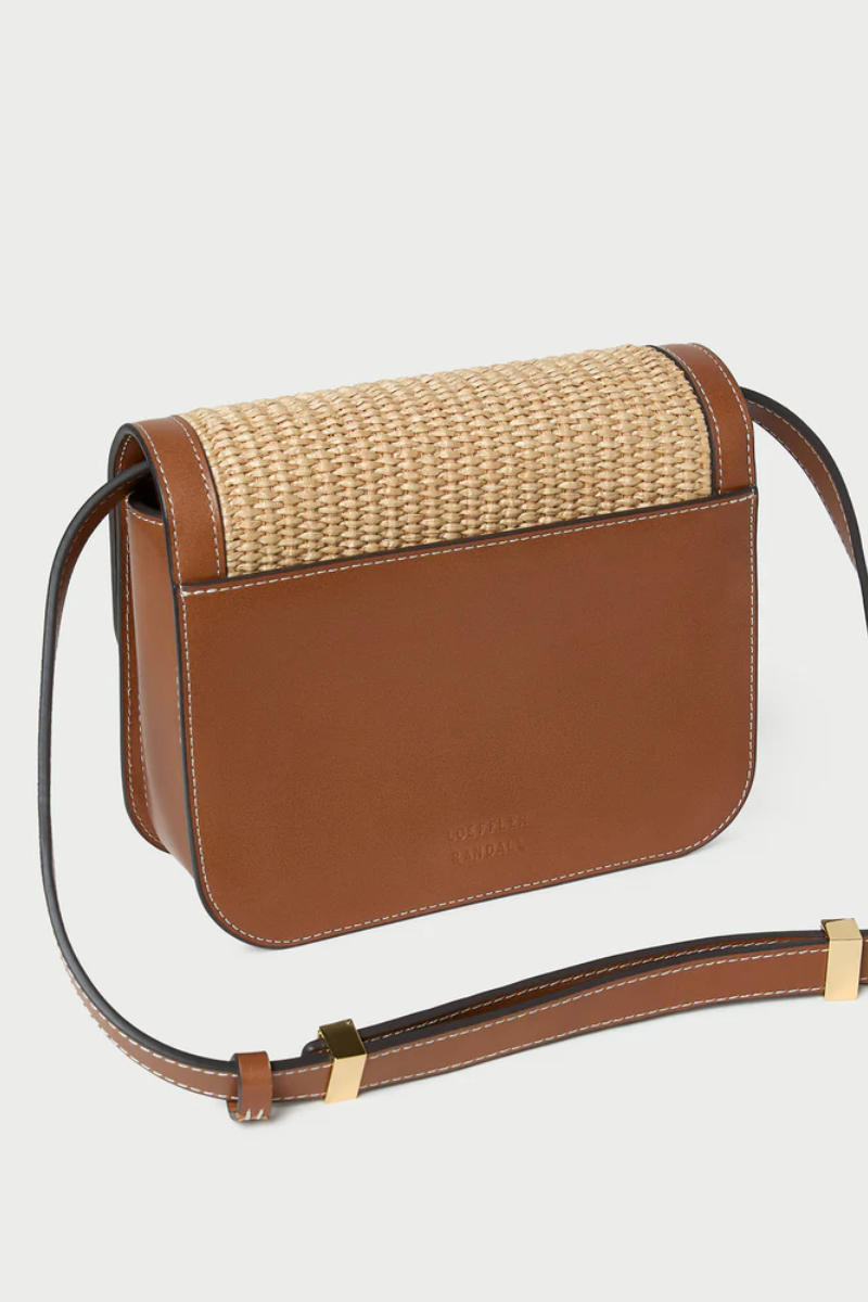 Desi Natural/Cacao Straw Crossbody