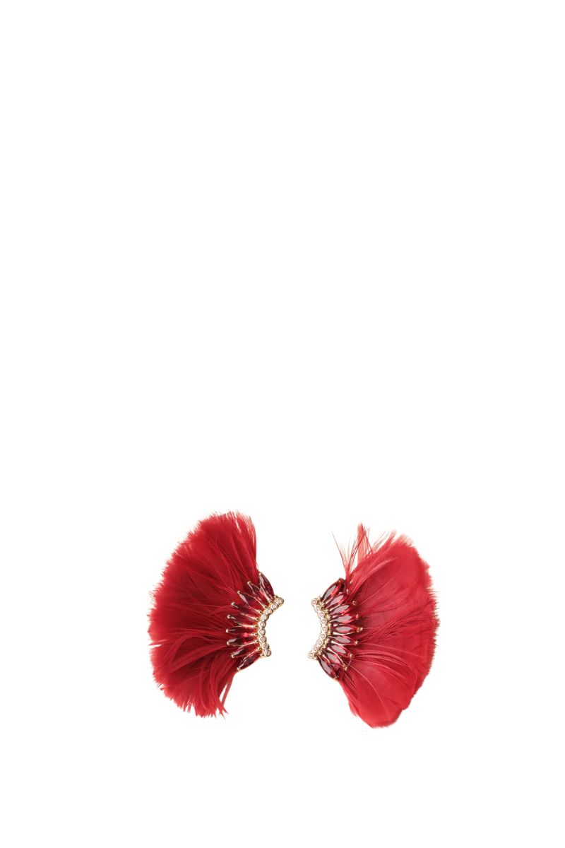 Luxe Mini Madeline Feather Earrings