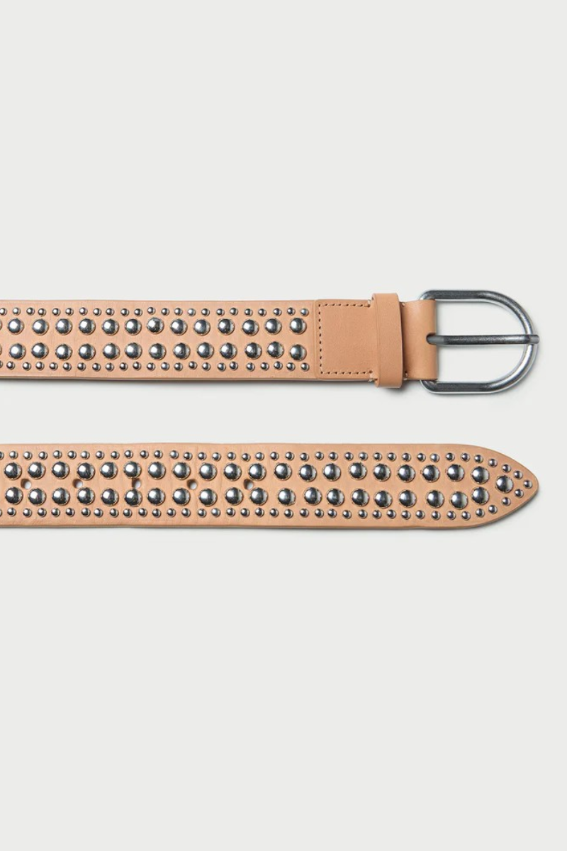 Isaac Honey/Silver Studded Belt