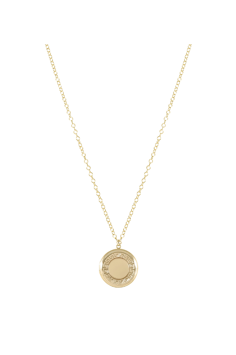 28.5" Necklace Gold - Cherish Medium Gold Locket