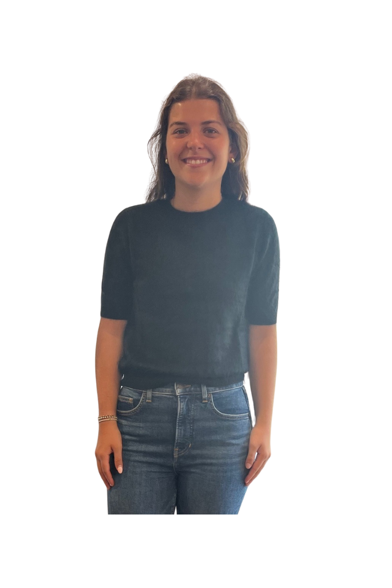 Brushed Cashmere Short Sleeve Crew