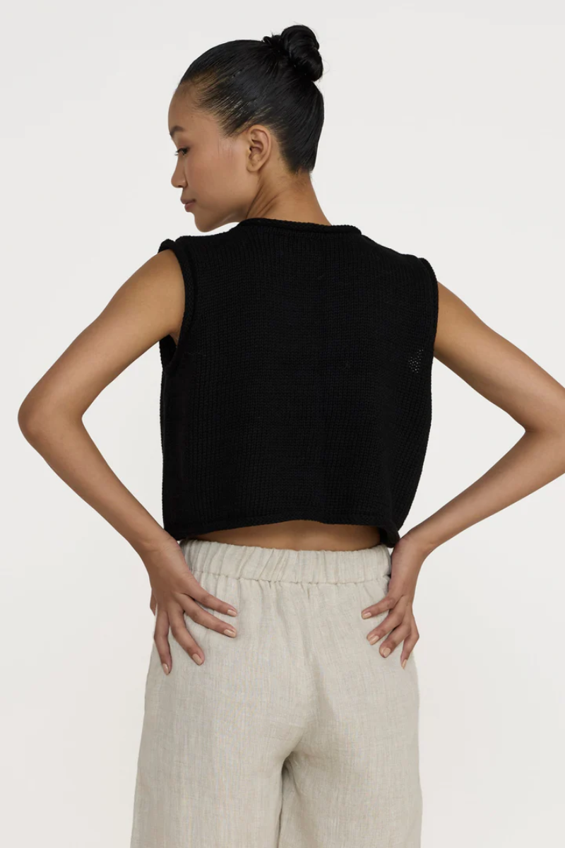 Cropped Knit Tank