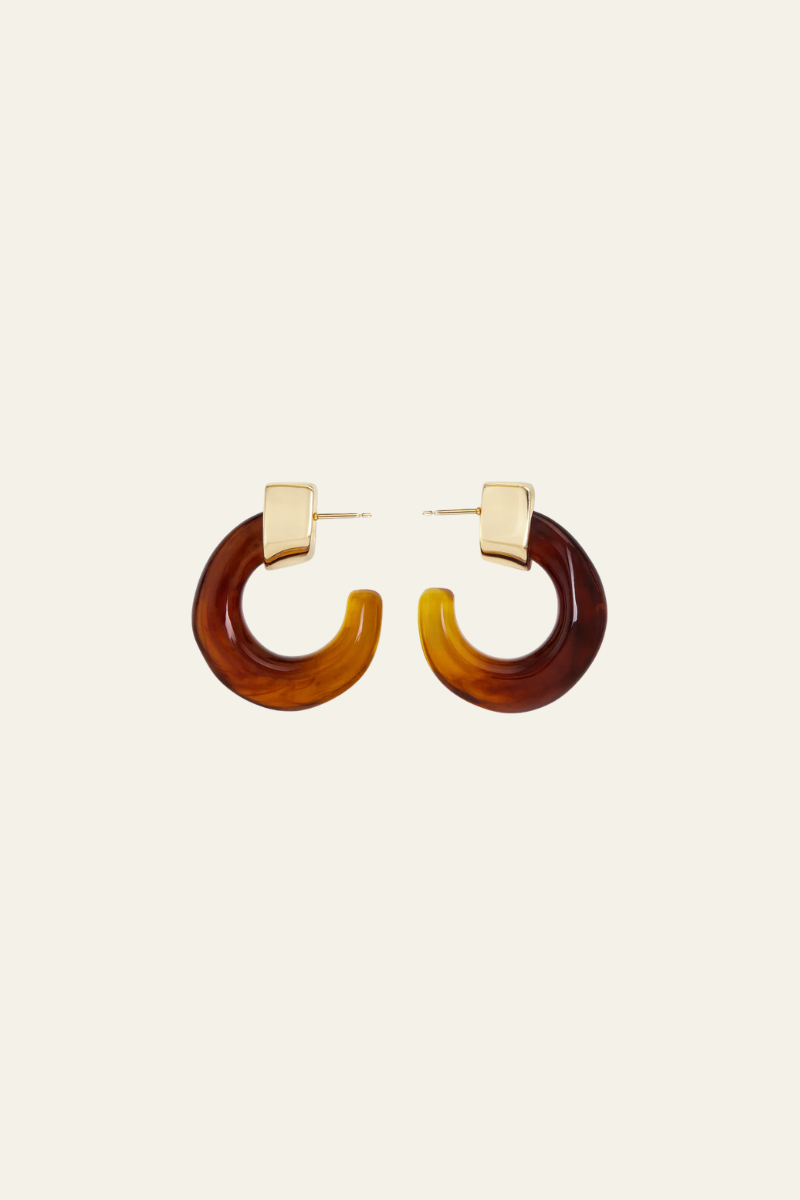 Kaia Hoops - Brown