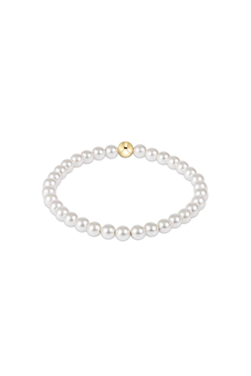 Classic Pearl 5mm Bead Bracelet