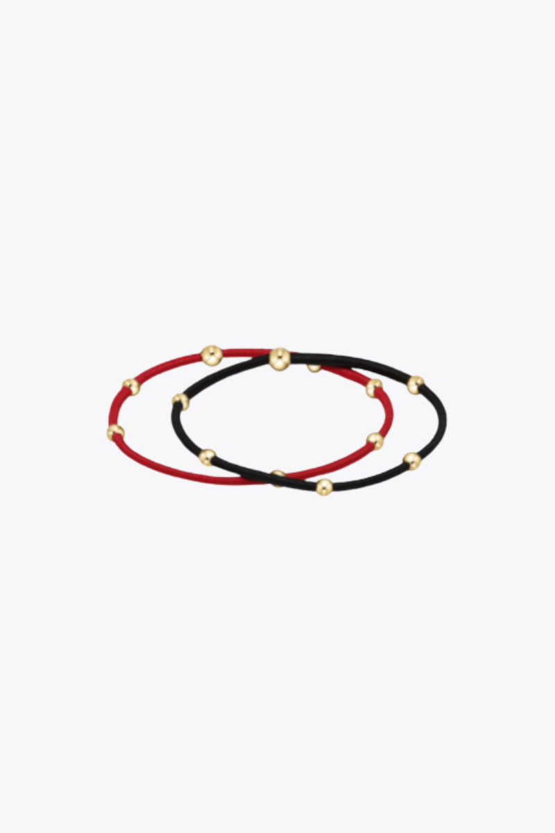 Gameday "E"ssentials - Bright Red/Onyx Hair Tie Set