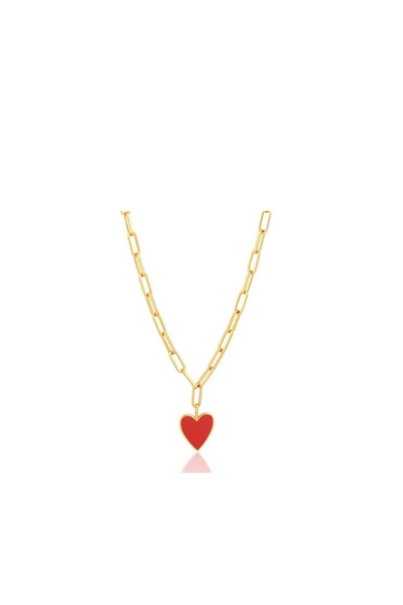 Jamie Enamel Heart Necklace