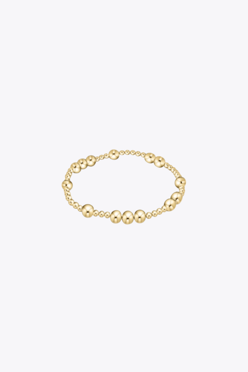 Hope Unwritten 6mm Bead  Bracelet - Gold