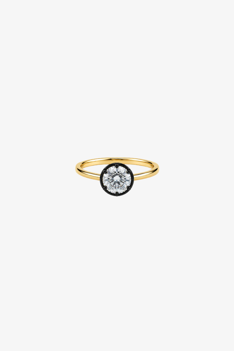 Georgian Bezel Round Cut Ring