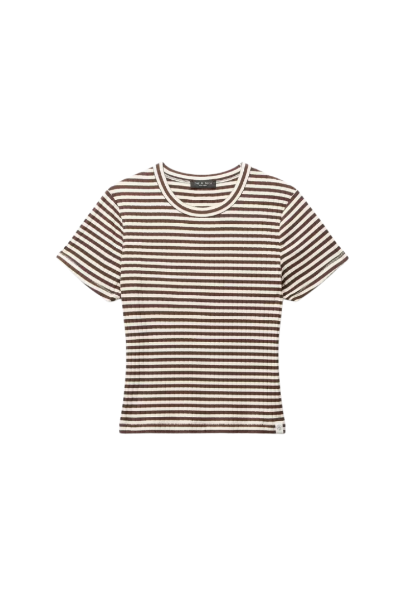 Luca Stripe Rib Baby Tee