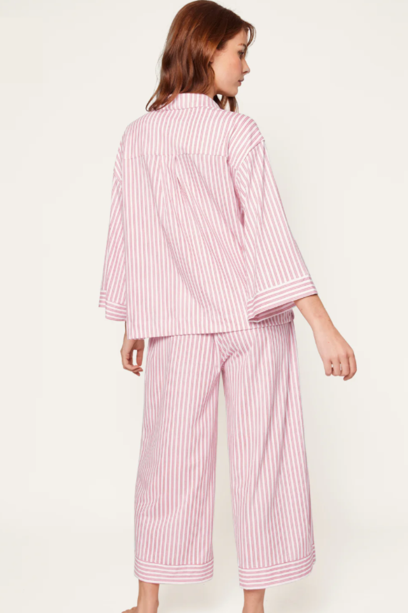 The Olivia Wide Leg Pima Pajama Set