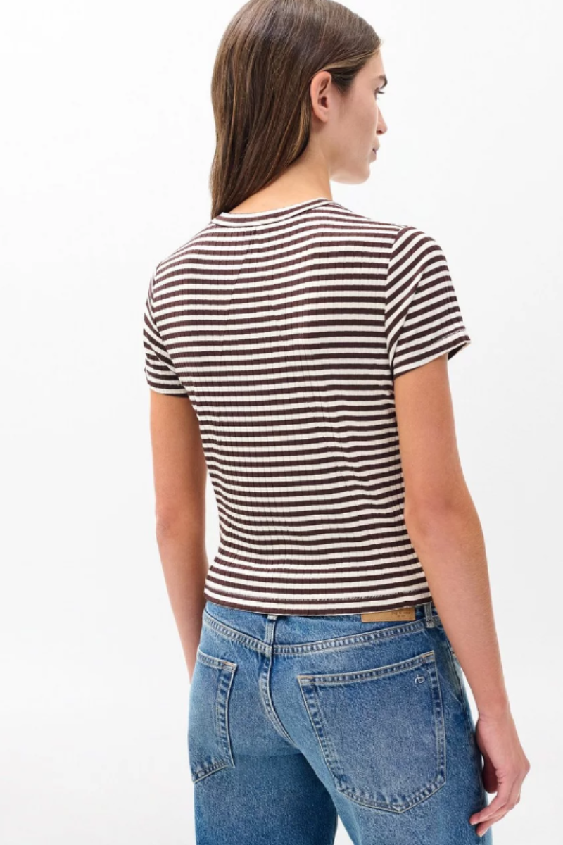 Luca Stripe Rib Baby Tee
