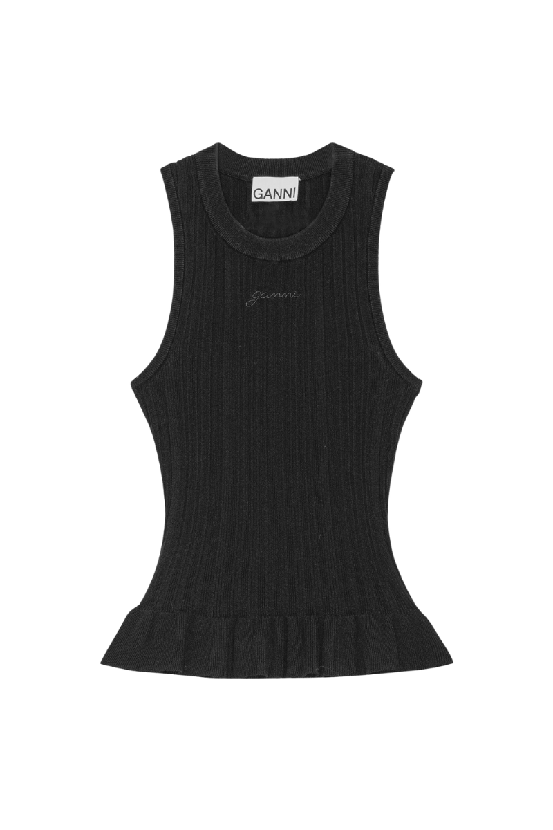 Light Viscose Rib Tank Top