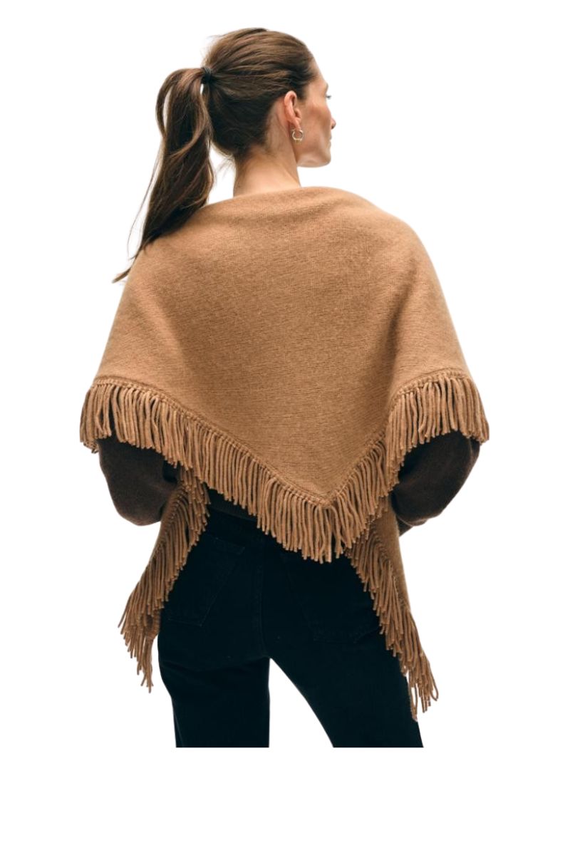 Brushed Cashmere Fringe Scarf