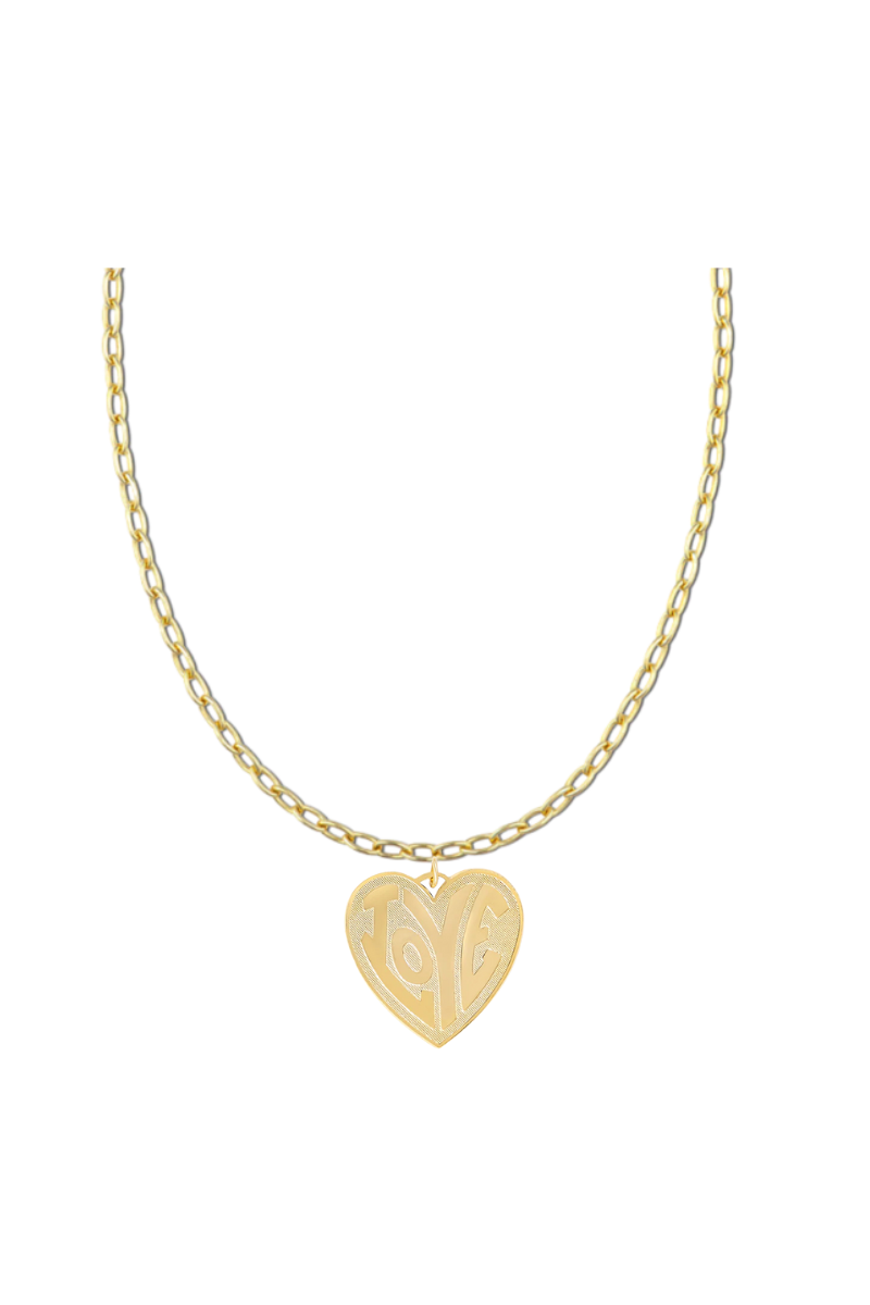 Giant Love Chunky Chain Necklace