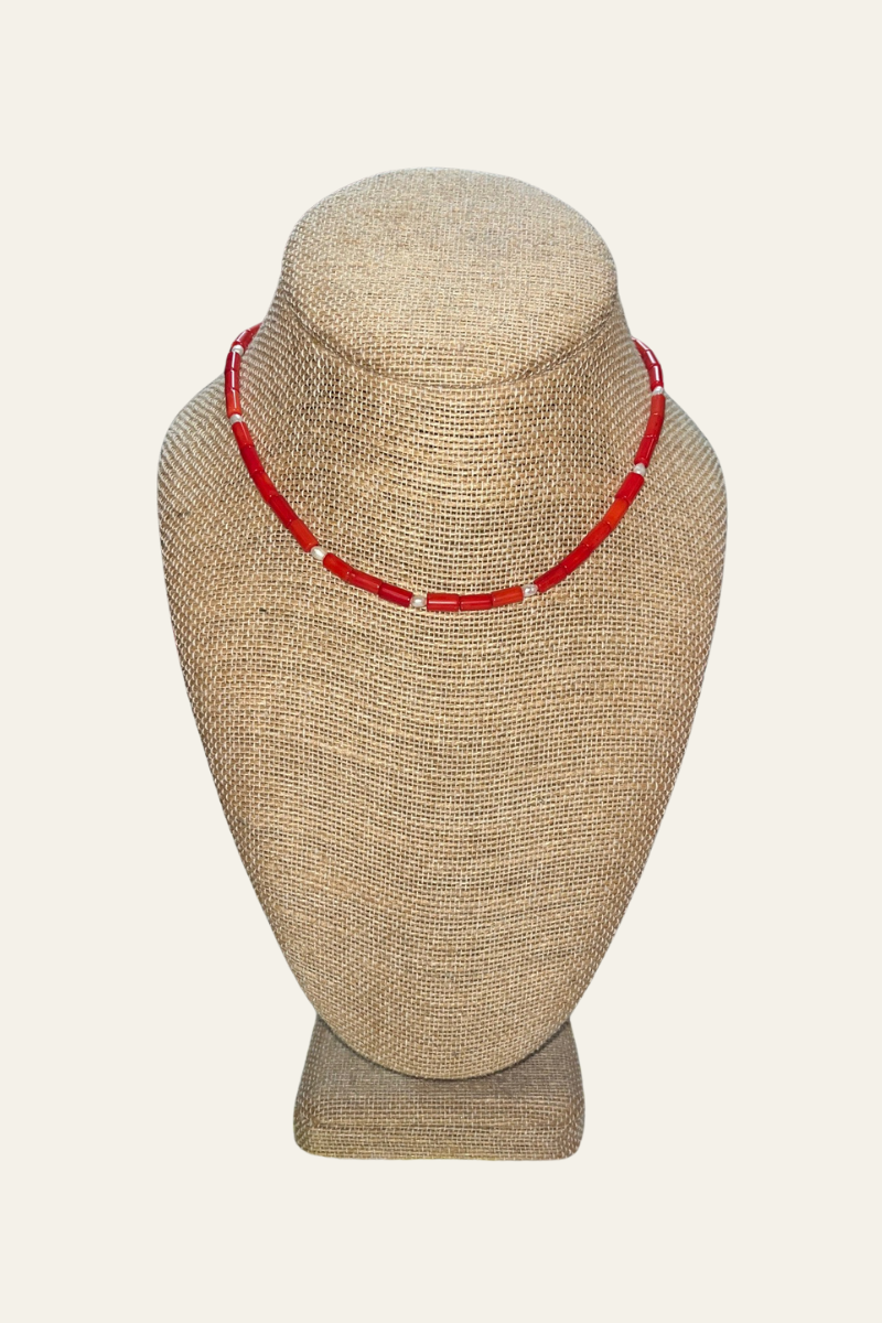 Georgia Coral Short Necklace