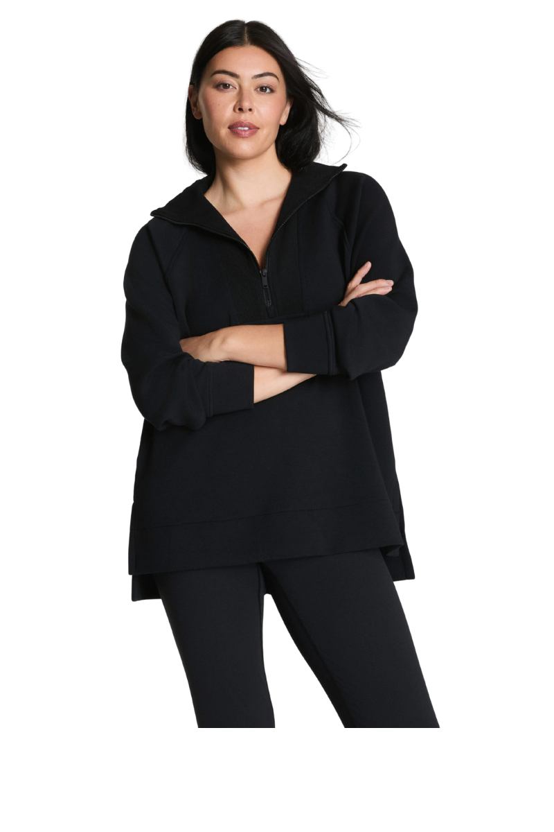 Brushed Half Zip Tunic