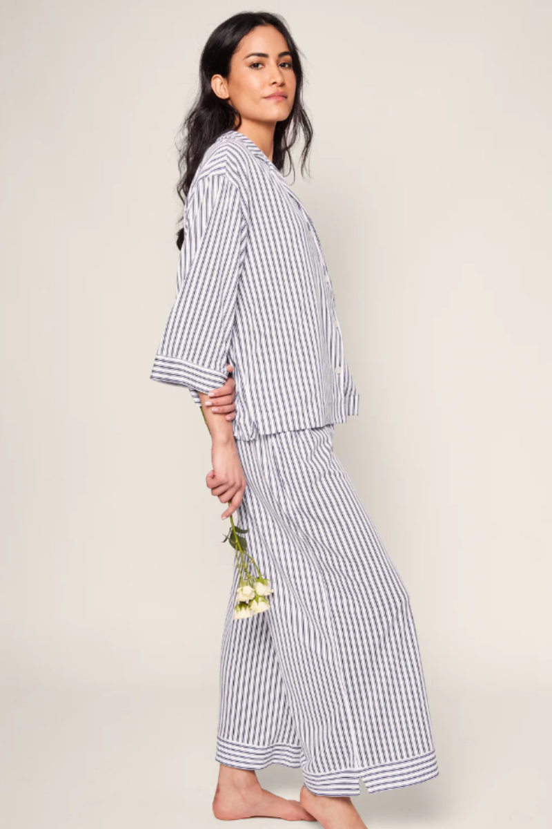 The Olivia Wide Leg Pima Pajama Set