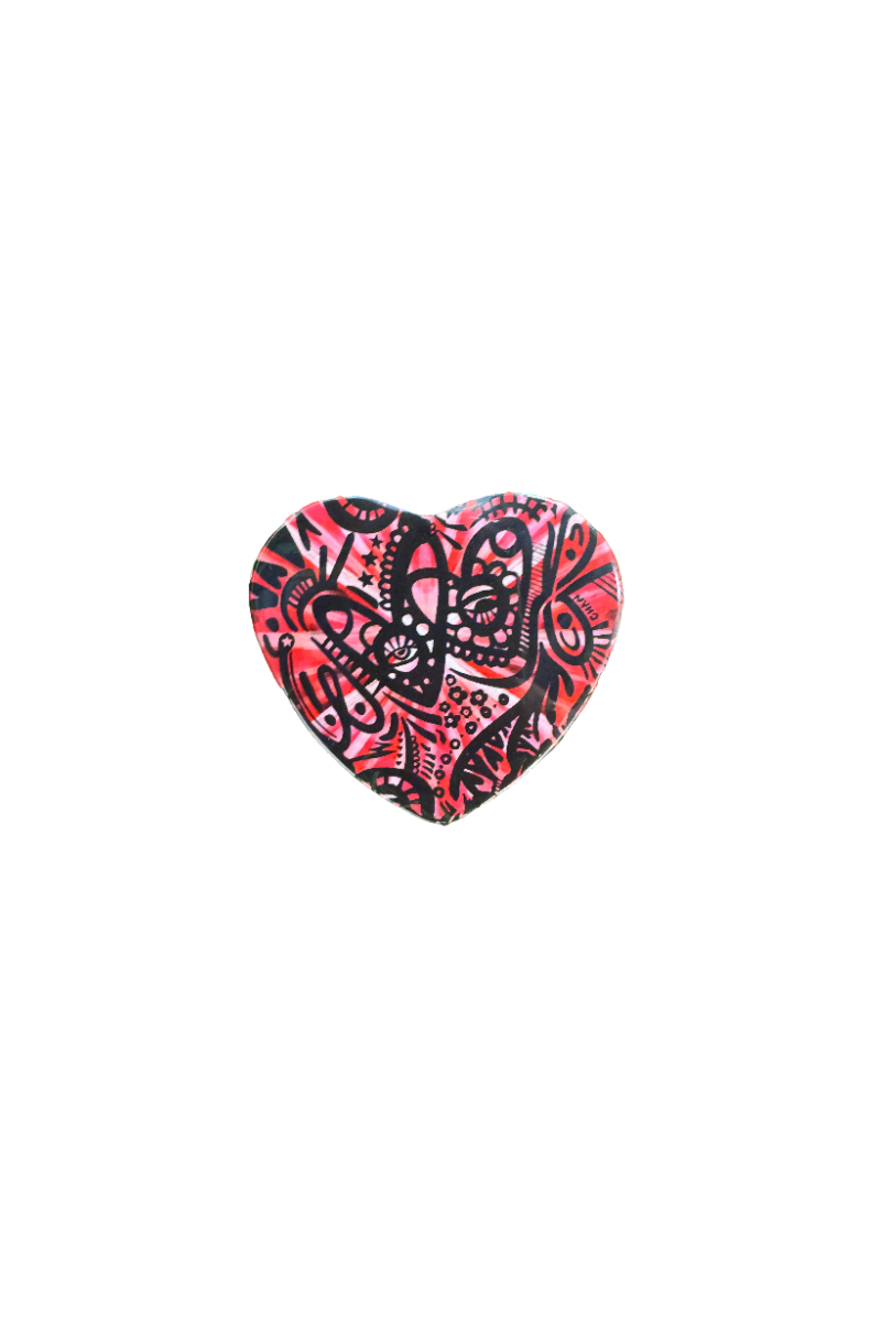 Abstract WOOF Heart Button