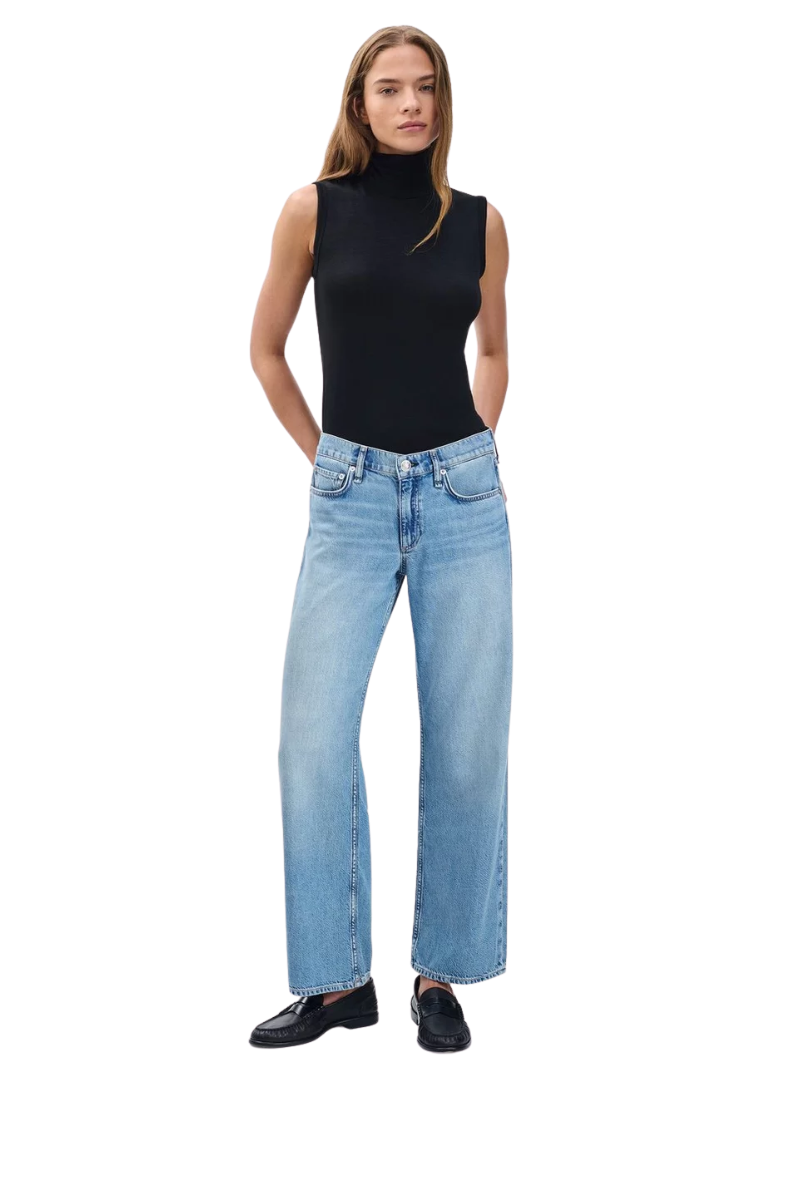 Saige Ankle Relaxed Straight Jeans