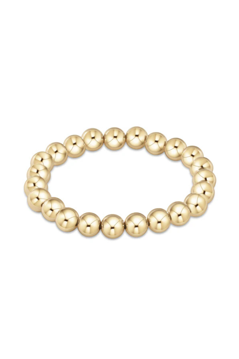 EXTENDS Classic Gold 8mm Bead Bracelet