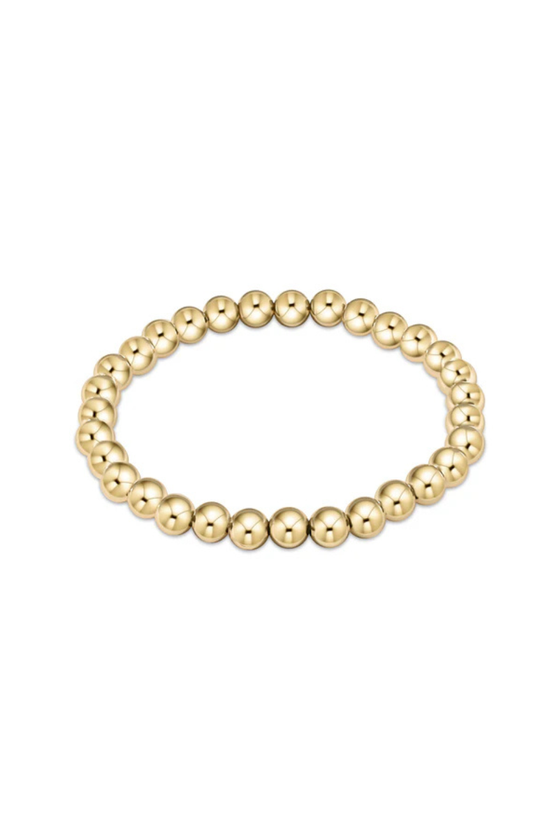 EXTENDS Classic Gold 6mm Bead Bracelet