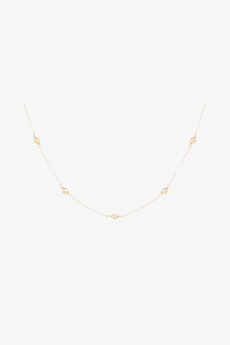 15" Choker Simplicity Chain Gold - Classic 4mm Gold