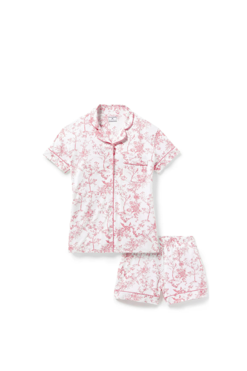 Pima Short Sleeve Pajama Short Set