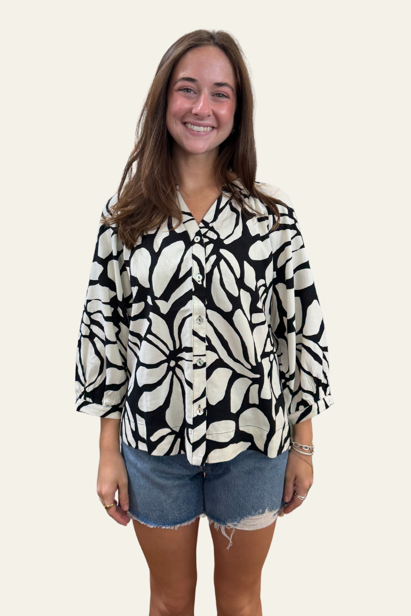 3/4 Sleeve Sunset Blouse